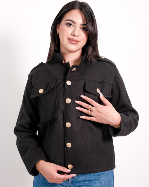 Veste Classy à Boutons Dorés